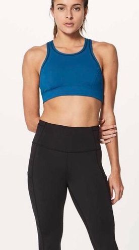 Lululemon Pace Perfect Storage Bra Whirlpool Blue Size 4 - $32 (44% Off  Retail) - From Clair