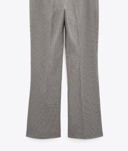 ZARA BELTED HOUNDSTOOTH PANTS ECRU / BLACK 0/8766/621/070/03 size M Size M  - $21 - From Lauren