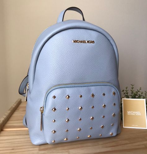 michael kors backpack blue