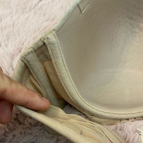 Calvin Klein Beige Padded Strapless Bra Size 34DD - $13 - From Katharine