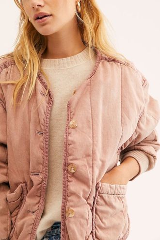 People Mixed Signals Liner Jacket Pink 