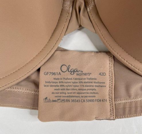 Warner's Olga Cloud 9 Underwire Bra Size 42D - $35 New With