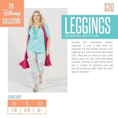 Lularoe Disney TC2 Leggings - Captain Hook