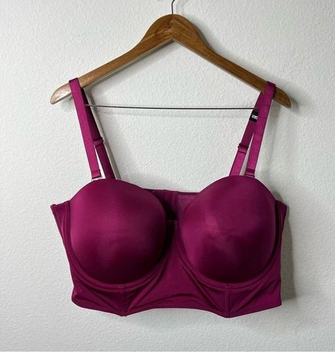 Torrid NWT Magenta Pink Push-Up Longline Strapless Bra Size 48DD - $35 New  With Tags - From Stephanie