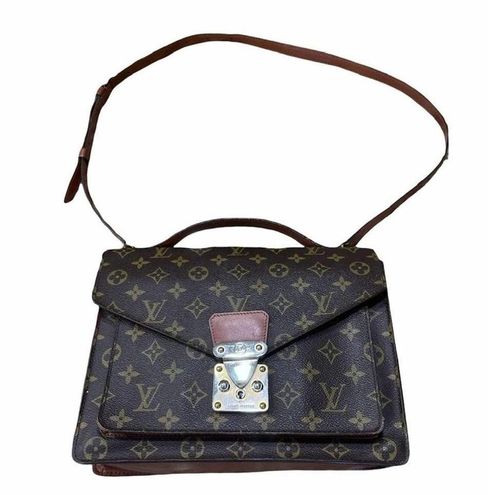 Louis Vuitton vintage monceau two way bag wear throughout and the