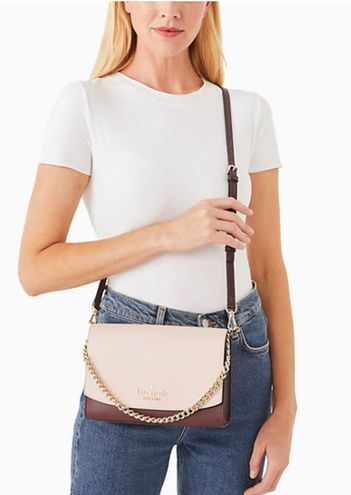 Kate Spade Crossbody Gold Pink Purse - $102 (43% Off Retail