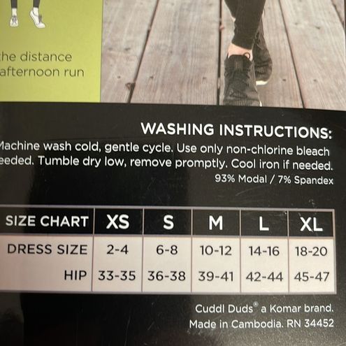 Cuddl Duds Softwear with stretch high waisted leggings XS NWT