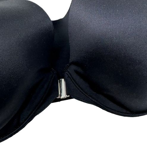 Soma Vanishing Back Full Coverage Front Close Bra Black Size