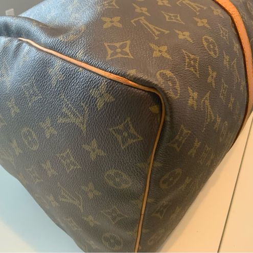 Louis Vuitton Keepall 50 Travel Bag Strap Tag Lock and Key Vintage 852SD -  $756 - From Rebekah