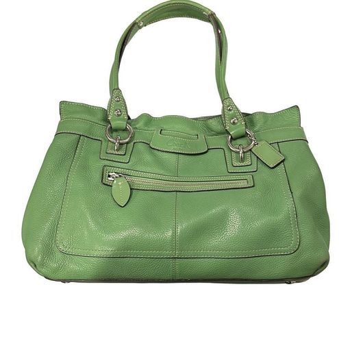 Coach Penelope Grass Green Ruffled Pebble Large Leather Tote Shoulder Bag  Purse - $117 - From Sarah