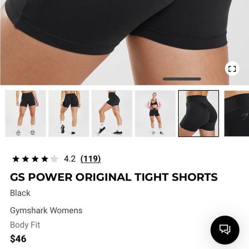 Gymshark black gs power original tight shorts Size XS - $25 - From jo