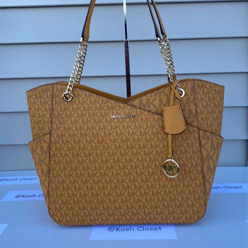 Michael Kors MK Jet Set Travel Large X Chain Shoulder Tote -Vanilla  Multiple - $179 (58% Off Retail) New With Tags - From Kash