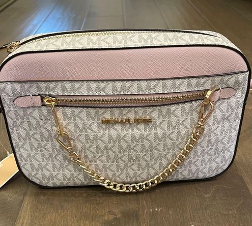 Michael Kors Bags | Michael Kors Jet Set Crossbody | Color: Pink/White | Size: Os | Blasian123's Closet