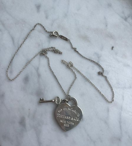 Tiffany & Co. Heart Lock Necklace - Silver - TIF23097