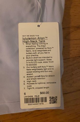 Lululemon Ebb To Street Racerback Crop Tank Size 6 - $80 New With Tags -  From Isabella