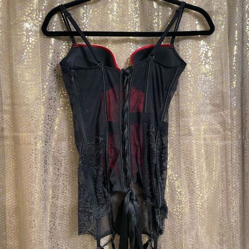 Victoria's Secret Very Sexy Limited Edition Black Red Corset Lingerie 36B  NWOT Size undefined - $58 - From Jessica