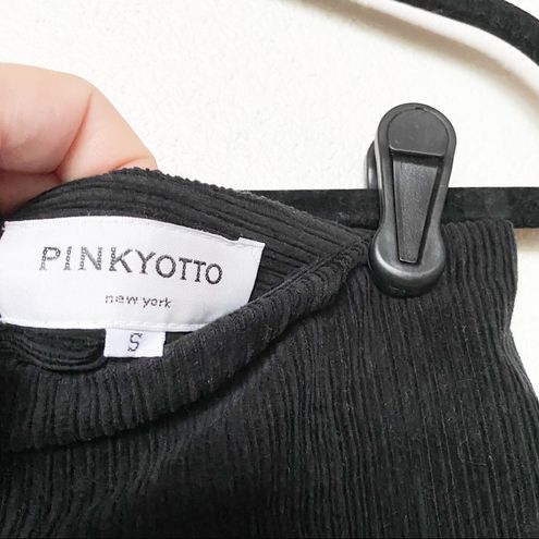 Pinkyotto Black Corduroy Mini Skirt Size Small - $36 - From Rachel