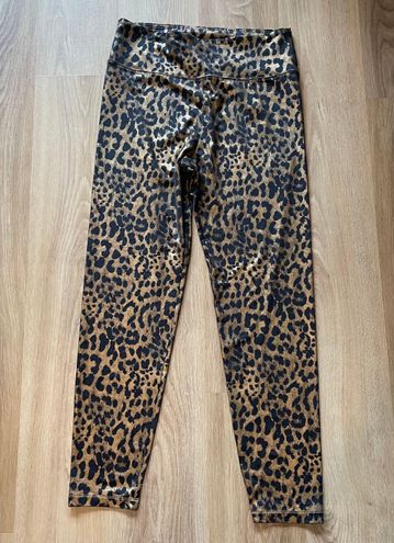 American Eagle Long Cheetah Leopard Print Metallic Leggings Multi Size XL -  $18 - From Hailey