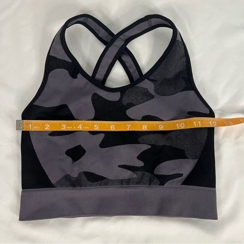 Koral Womens Size S Black Grey Sparrow Seamless Sports Bra Gym Camo  Compression - $39 - From Cassandra