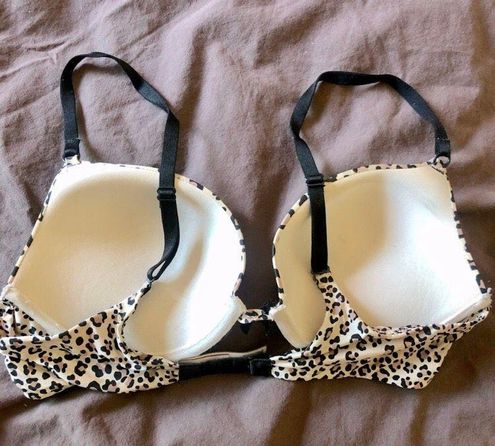 Victoria Secret Womans Cheetah Print Racerback Bra Size 34A