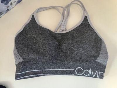 Calvin Klein Sports Bra Gray Size L - $13 (56% Off Retail) - From