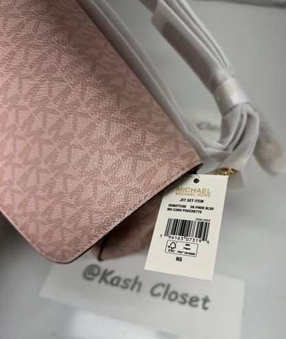 Michael Kors MK Jet Set Medium Logo Convertible Crossbody & Clutch Bag -  Ballet Pink - $139 New With Tags - From Kash