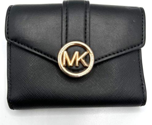 Michael Kors Carmen Medium Logo Black Wallet - $61 - From Lolas