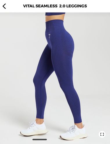 Gymshark Seamless 2.0 Leggings Blue Size M - $42 (22% Off Retail