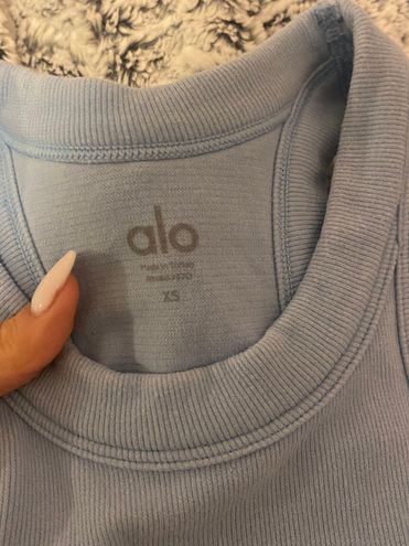 Alo Yoga Seamless Delight High Neck Bra Blue Size XS - $35 - From  trendycollege