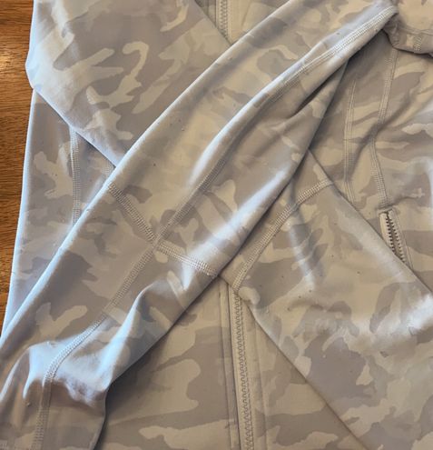 Lululemon Define Jacket *Luxtreme Incognito Camo Jacquard Alpine White  Size: 10