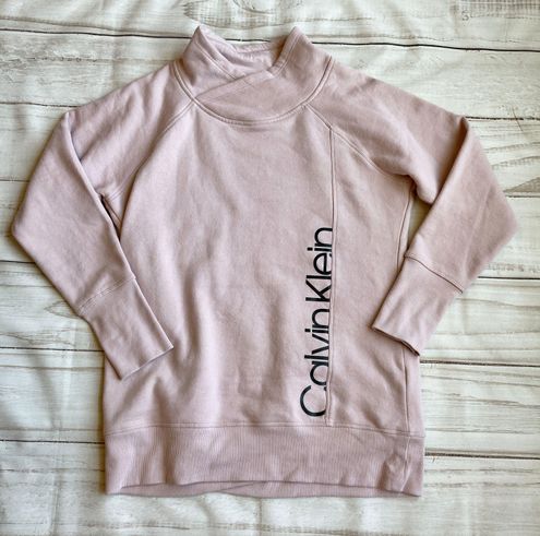 Calvin Blush Pink Neck Fleece Pullover Sweatshirt Size M Size M $36 - From Tinnie