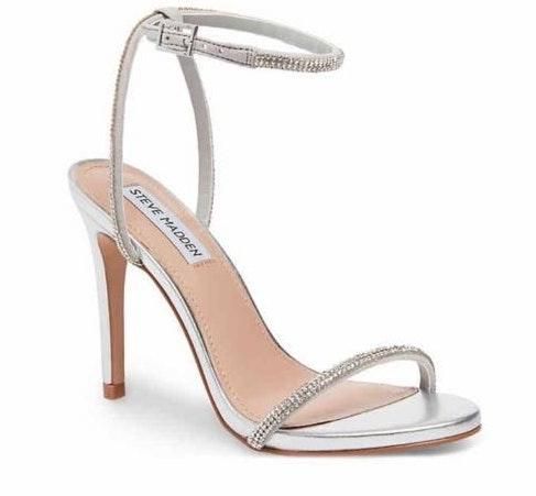 steve madden silver heels