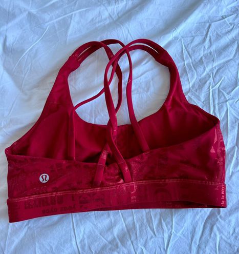 Lululemon Red Sports Bra Specialty Style Size M - $50 (44% Off Retail) -  From Marissa