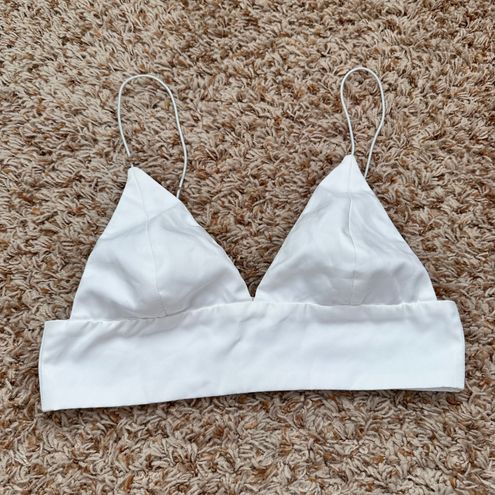  White Bralette Crop Top