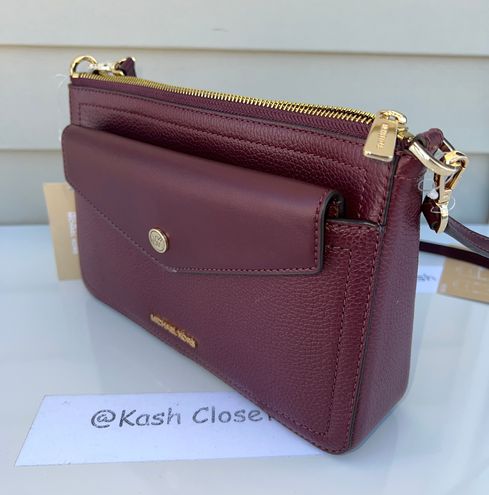 Michael Kors Maisie Medium Pebbled Leather 3-in-1 Crossbody Bag - Merlot  Multiple - $149 (57% Off Retail) New With Tags - From Kash