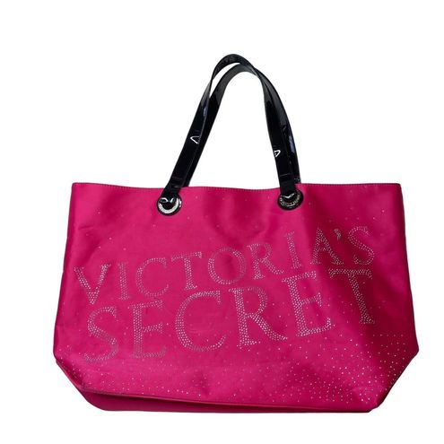 Victoria's Secret PINK Silver Bag Carry All Tote New WITH TAG