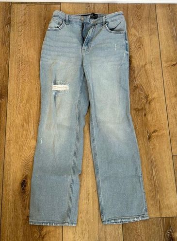 Hollister Ultra High Rise Stacked Vintage Straight Jeans