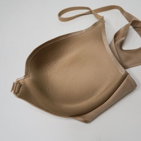 Victoria's Secret Front Close Racerback Push-Up Bra - 34C Tan