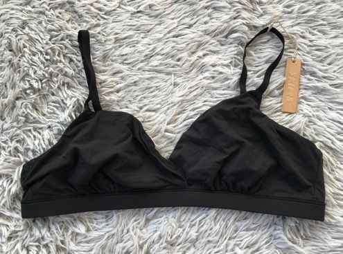 Skims Fits Everybody Crossover Bralette In Onyx