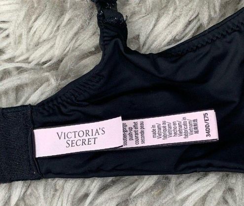 Victorias Secret T Shirt Bra Size 34DD Black India