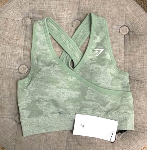 Gymshark Camo Seamless Sports Bra (Sage Green) Green Size XS - $40 (11% Off  Retail) New With Tags - From Alannah