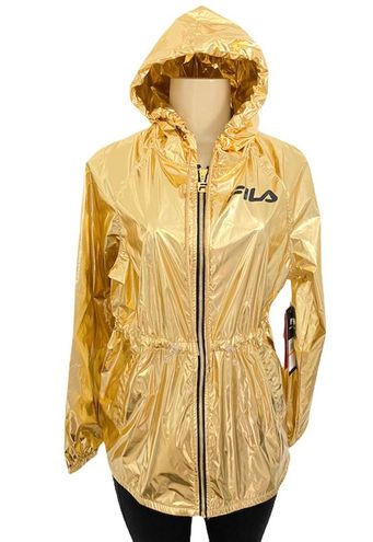 Gold fila store jacket