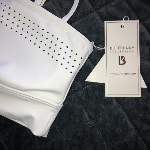 Buffbunny New Xs One Shoulder Sport Bra White - $45 New With Tags