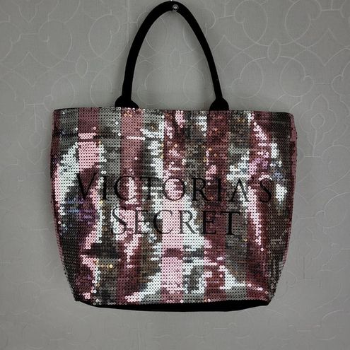 Victoria's Secret Women's Weekender Bag Sequin Canvas Limited