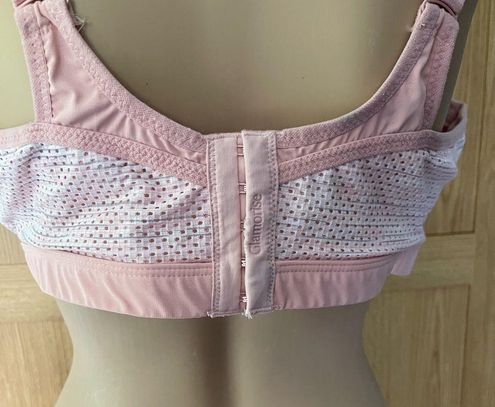 GLAMORISE 42F High Impact Seamless Underwire Sports Bra Pink