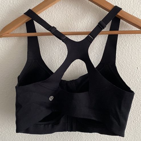 Lululemon Enlite Bra Zip Front in Black High Support