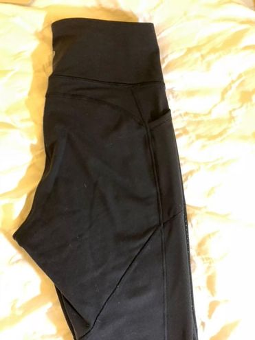 Lululemon Black Mesh Panel Leggings Size 10 - $50 (54% Off Retail