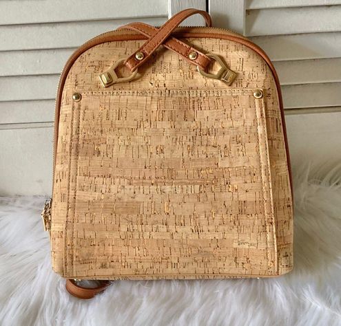 Miztique Convertible Cork Backpack Shoulder Bag Tan - $40 (50