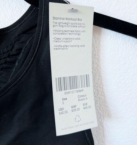 Sweaty Betty Stamina Workout Bra Black - $35 New With Tags - From FOSP