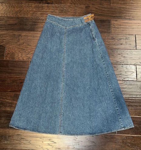 Ralph Lauren Vintage Lauren Ralph Denim Maxi Skirt Size 6 Blue - $55 - From  T